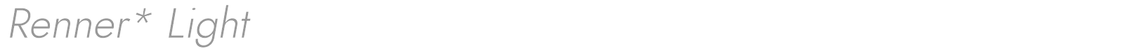 Renner* font preview